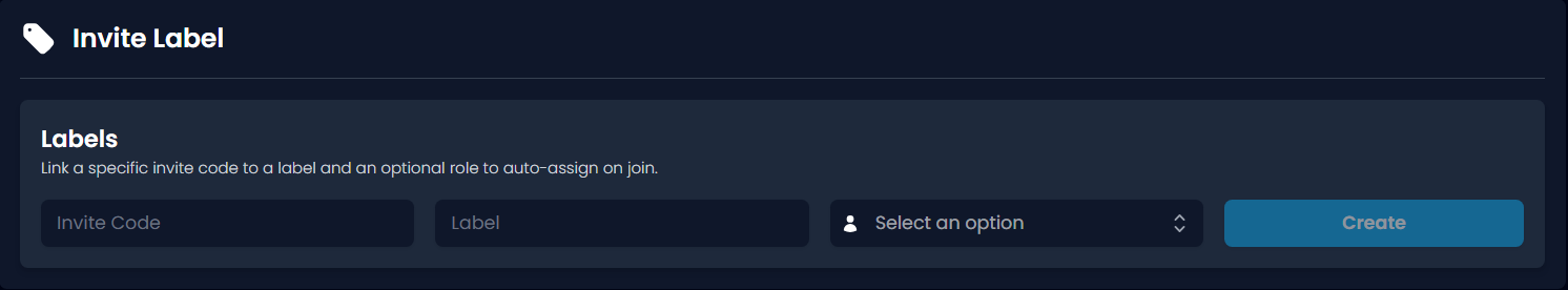 Invite Label