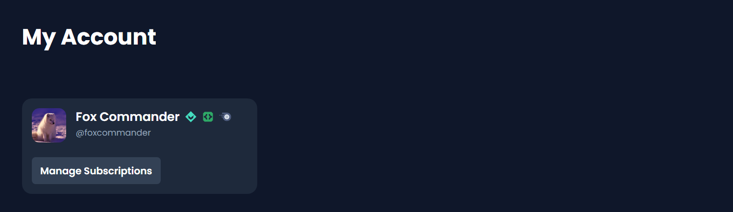 Manage Subscriptions