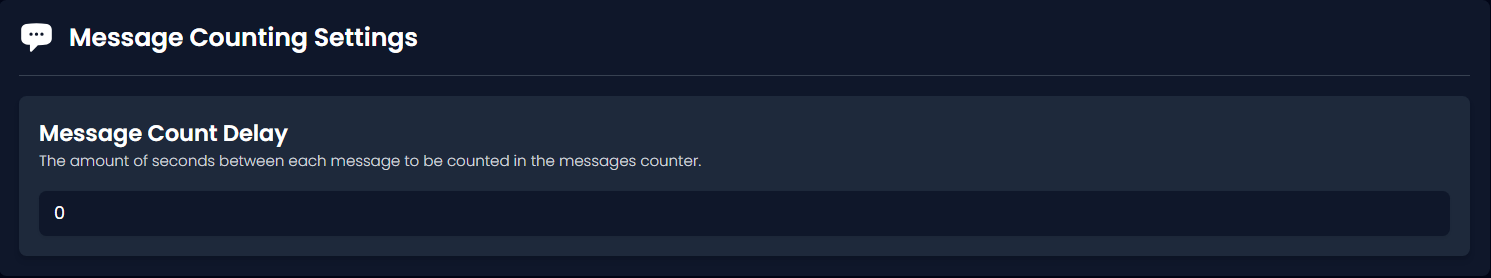 Message Count Delay