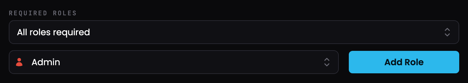 Required Roles