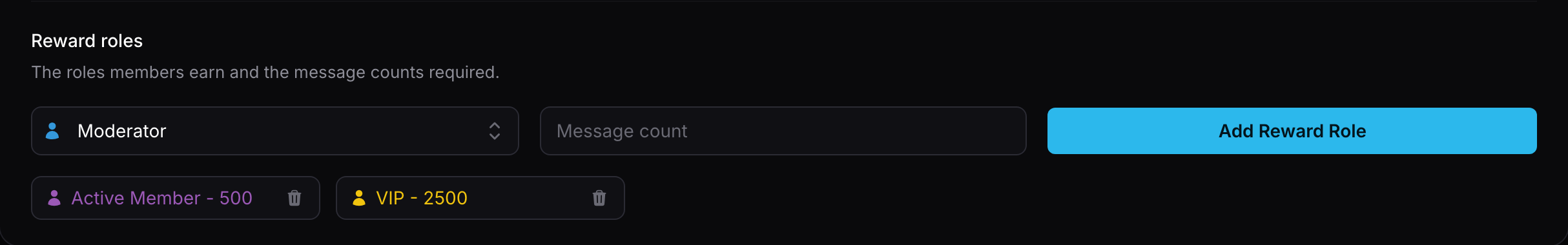 Reward Roles