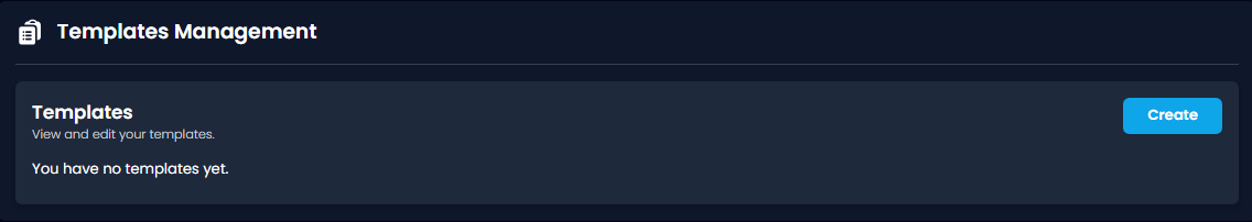 Templates Create