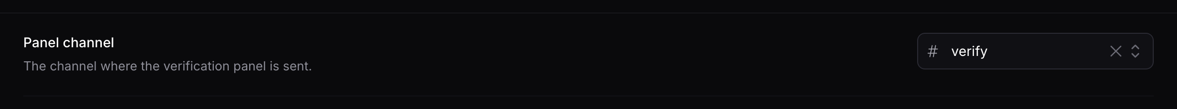 Verification Channel